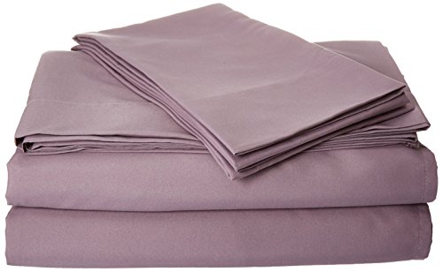 Natural Comfort Easy Care 4-Piece Microfiber Sheet Set, King, Lilac