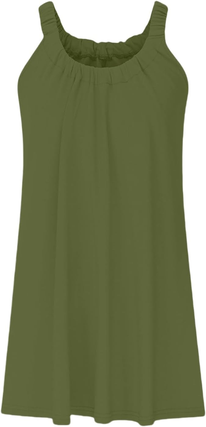 Women's Beach Dress Bikini Beachwear Coverups Casual Vacation Short Summer Halter Dresses