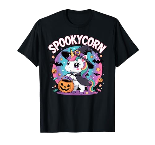 Spooky Einhorn Halloween Hexe Süßes oder...