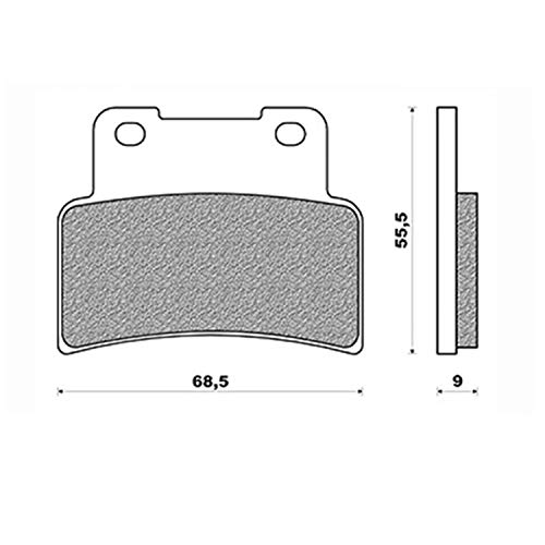 Plaquette de frein Newfren FD0404TS pour Aprilia Shiver 750 et Yamaha MT 125