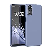 kwmobile Hülle kompatibel mit Motorola Moto G22 Hülle - weiches TPU Silikon Case - Cover geeignet für kabelloses Laden - Lavendelgrau