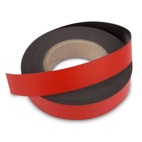 magnet-shop banda cinta 1000 mm x 10 mm de ancho, color rojo