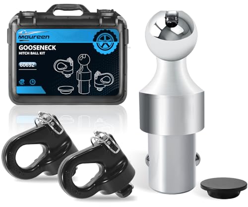 Gooseneck Hitch Ball Replacement Fit for Ford F250 F350 F450 2013-2026Chevrolet Silverado GMC Sierra & Nissan Titan XD 2016-20262-5/16 Inch Ball Up to 38K lbs GTW/ 9500 lbs VTW