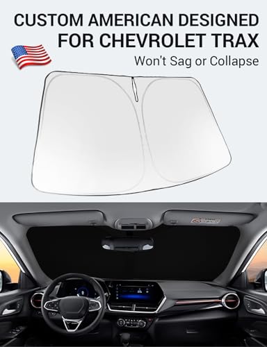 Image of Proadsy Windshield Sun Shade for Chevrolet Trax 2024 2025 2026 Custom Fit Foldable Front Sunshade Protector Sun Visor Blocks UV Rays Keep Car Cooler Accessories