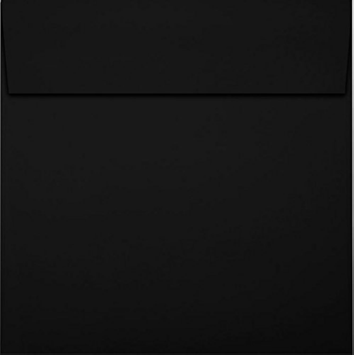 LUXPaper Square Invitation Envelopes | Peel & Press | 7" x 7" | Midnight Black | 80lb. Text | 50 Qty