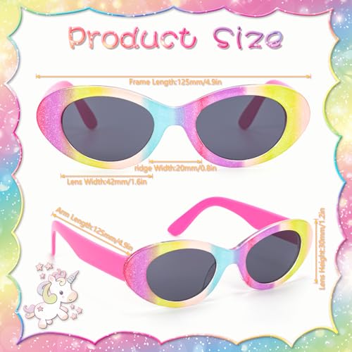 Girls Baseball Hat Kids Sunglasses, Rainbow Criss Cross Cap Adjustable Summer Cap Trucker Hat with Polarized Sunglasses for Girls Sports Travel Hiking Spring Summer3