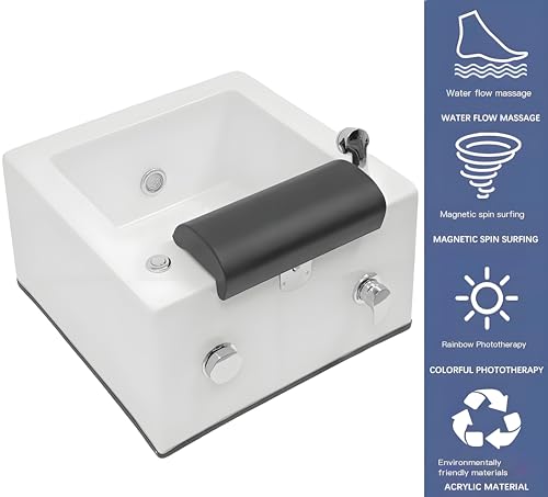 Spa de Pies Acrílico con Calor y Masaje Portátil miniatura 6