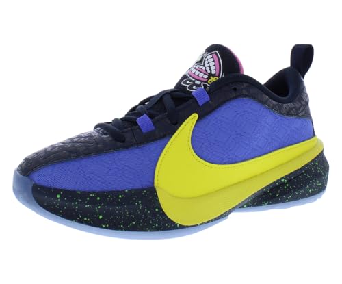 Nike Ragazzo Freak 5 (Grande Bambino), Blu/Giallo-blu, 6 Big Kid