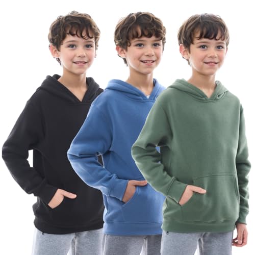 Boys Athletic Hoodie Sweatshirt, Pk Fleece Long Sleeve Kids