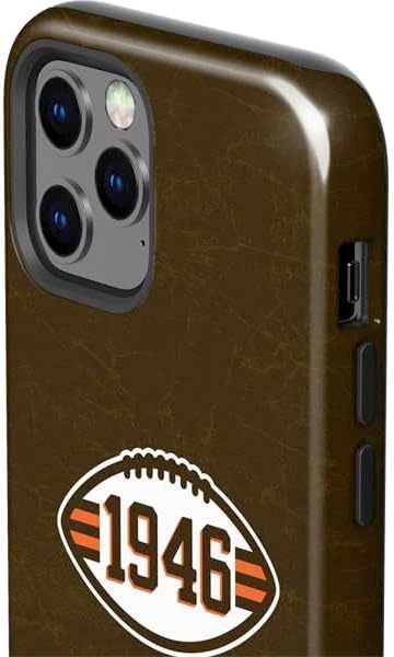 Skinit Impact Phone Case Compatible with iPhone 12 Pro Max - Officially Licensed NFL Cleveland Browns Alternate Distressed Design