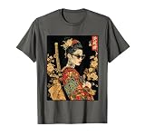 Japanese Gothic Samurai Art Woman With Katana Sword T-Shirt