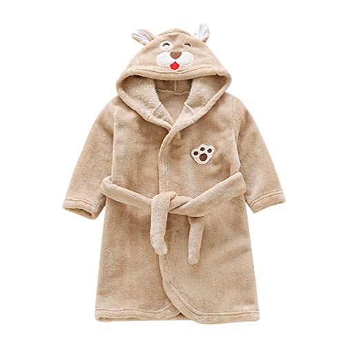 Kinderbademantel Kuschel Soft Fleece mit Kaputze & Taschen Jungen...