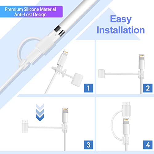 Hiicopa Charger Adapter Compatible with Apple Pencil 1st Generation, Female to Female Charging Connector for iPad Pen 1st Gen - 2 Pack by Hiicopa - Image 3