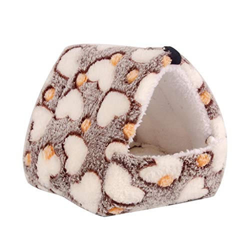 Nichoir cabane de race chaude en tissu doux pour oiseau stressé ou frileux