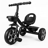 DESIGNED FOR GROWING RIDERS: Ideal for toddlers aged 18 months to 6 years, this kids trike helps develop balance, coordination, and steering skills while offering a fun and safe riding experience indoors or outdoors. LIGHTWEIGHT & EASY TO CARRY: Weig...