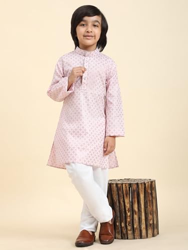 Image of Pro-Ethic Style Developer Boy's Cotton Solid s Kurta Pajama For Kid'S Ethnic Wear | Kurta Pajama Set