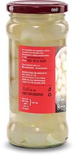 Image of Neo Silver Skin Onions 350g I P3 I 100% Plant Based & Natural I Ideal for Cocktail and as Side Dish for Snacks I Pack of 3 (Pack of 3)