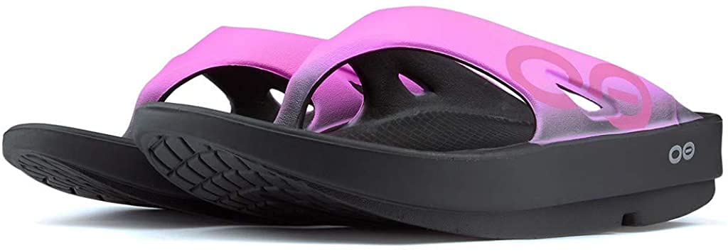 OOFOS - Unisex OOriginal Sport - Post Exercise Active Sport Recovery Thong Sandal - Pink - M5/W7