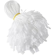Tangyinrd 7 Inch 1000Pcs White Nylon Hang Tag String Snap Lock Pin Loop Fastener Hook Ties Tag Strings, Easy and Fast to Attach