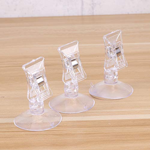 UKCOCO Suction Cups Clips- 3pcs Veggie Seaweed Aquarium Fish Tank Suction Holders Cup Clip Feed Holder Feeding Tool for Fish Tank Aquarium Accessories Tubing Clear Holders Clips Clamps - Image 4