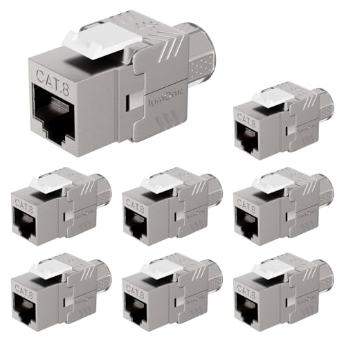 Connecteur RJ45 CAT8.1 pour panneau de brassage et prise murale maison