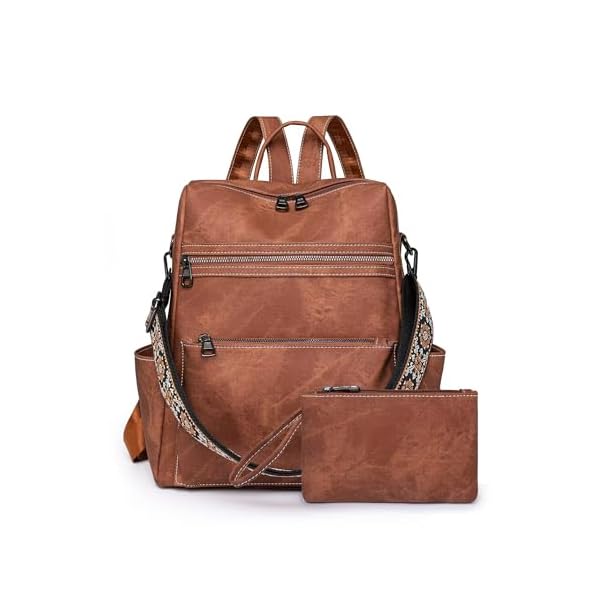 Leather-Backpack-Purse-for-Women-Fashion-Designer-Shoulder-Bag-Ladies-Travel-Convertible-Handbags CTTOVIS Leather Backpack Purse for Women, Fashion Designer Shoulder Bag Ladies Travel Convertible Handbags