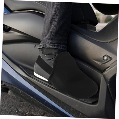 Cubiertas para calzado de ciclismo Yardwe, 2 piezas, térmicas y antideslizantes, protección para dedos de los pies, para bicicletas de montaña y carretera, color negro miniatura 4
