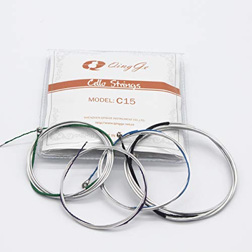 Cello String Full Set 4/4 (Adgc) Aluminum-Magnesium Alloy String, Nickel-Plated Ball Head, Warm Sound, Deeply Loved By Students And Professional Enthusiasts (Also Suitable For 3/4) C15 #TOP3