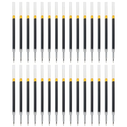 Lanxivi 30 Pcs Gel Pen Refill 0.5Mm Black Ink Replacement, Zennyth And Kaco Retractable Gel Ink Pen Rollerball Pen #TOP23
