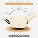 Esright Massage Recliner Chair Heated Composite Material Ergonomic Lounge 360 Degree Swivel (Cream)