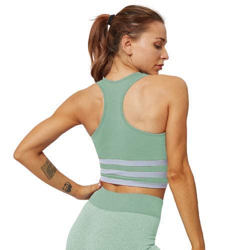 Women's Lightweight Seamless Active Bra Sea Green Colour | Size 28-34-picture-10