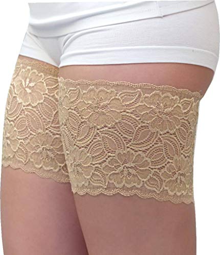 Bandelettes - Original. Patentada.Ligas elásticas patentadas antirrozaduras para muslos Beige Onyx. B