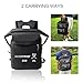 25L Waterproof Roll-Top Dry Bag Backpack for Kayaking, Hiking, Surfing & Diving — Floating Outdoor Pack with Wet Gear Compartment, PVC-Coated Mesh, 60x33x15cm