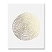 Circle of Dots Gold Foil Decor Print Abstract Circle Hand Drawn Dots Sun Poster Wall Art 8 inches x 10 inches