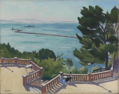 Impression d'art Albert Marquet la Terrasse L'estaque | Image sur toile 60x90