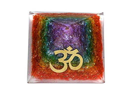 Pyramide d'Orgonite 7 Chakras Grand Format pour Guérison Énergétique et Feng Shui - 4