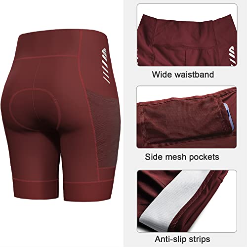 Image of Lo.gas Women Padded Cycling Shorts 3D Gel Pad High Waist Ergonomic Cycling Shorts