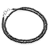 [2PIECES] pe1511-Spinel-50 [ブランド名 アクセサリー ネックレス チョーカー (ブラックスピネル-50cm)