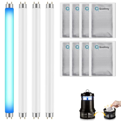 Qualirey Replacement Bulb for 32050 and Mosquito Attractant Kit Compatible with DynaTrap DT2000XL/XLP DT3012 T5 6W UV Fluorescent Tube Mosquito Lure Trap for Bug Zapper High Capture Rate (12 Pack)