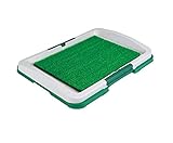 Pieza de césped artificial resistente al olor que forma una superficie suave en la que los cachorros pueden hacer su negocio.