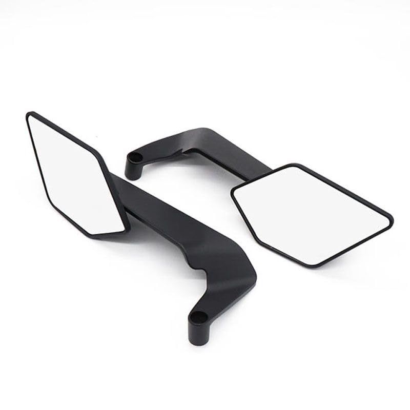 2 Pièces Rétroviseurs Moto pour Aprilia Tuono 660 2020-2024,Rétroviseurs Fixes Rotatifs à 360°,Rétroviseurs Plats Réglables,A