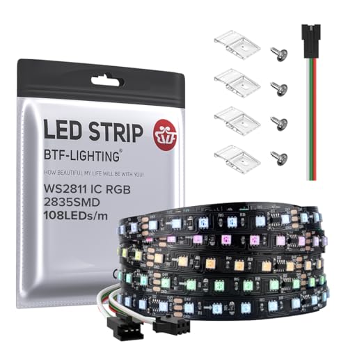 Tira LED RGB Direccionable 16.4 FT BTF-LIGHTING miniatura 1