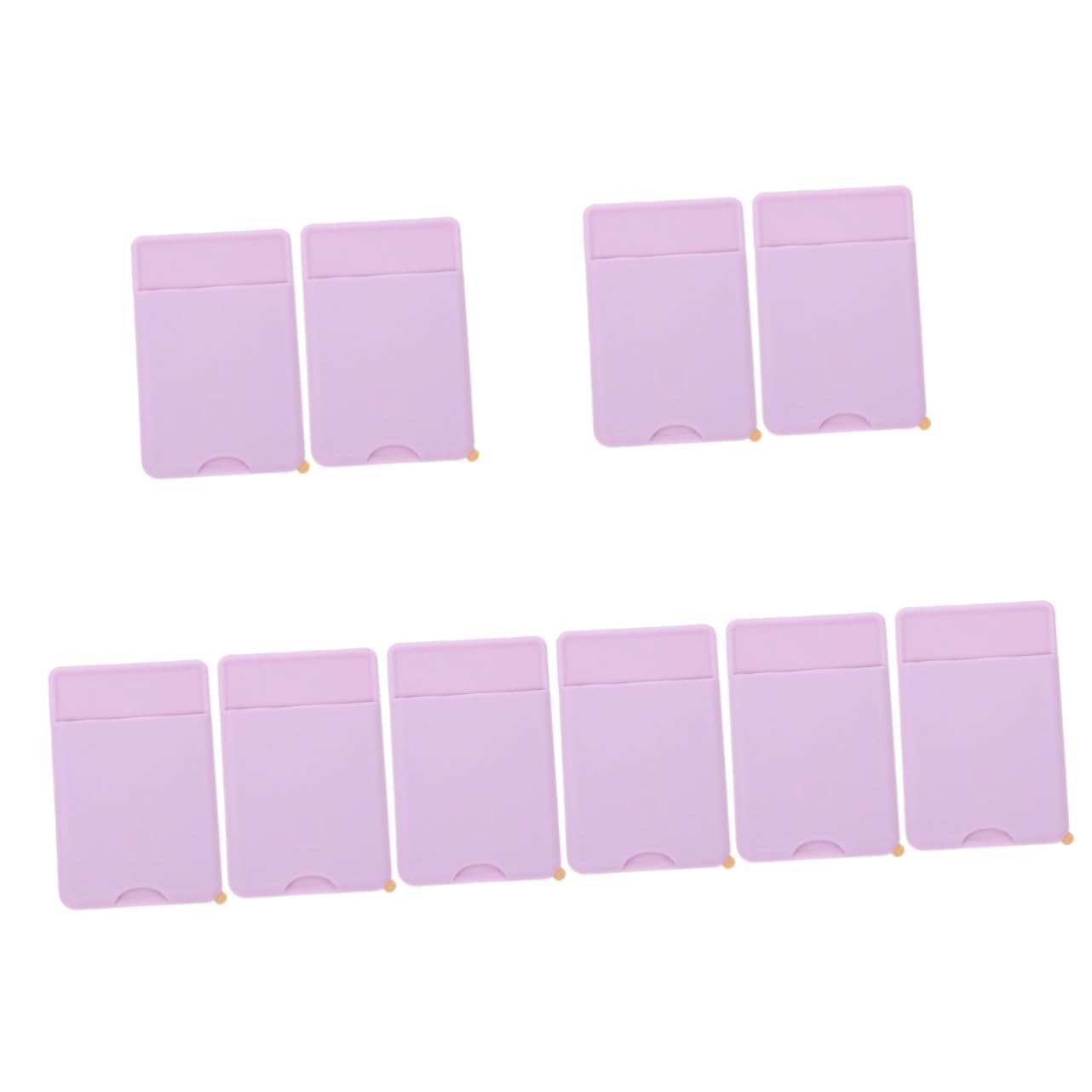 Artibetter 10pezzi Portafoglio Per Smartphone Adesivo Porta Carte Retro Per Cellulare Silicone Morbido Design Antiscivolo e