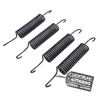 LICHTBLAU 4 x Federn Metall für Miele Waschmaschine 4176890, 4473970 Bottich Aufhängung Zugfeder Spannfeder