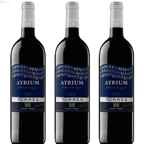 Atrium Cabernet Sauvignon Vino Tinto Crianza | Vino con 14% Vol | Elegancia, estructura y notas especiadas | Ideal para servir entre 14ºC y 16ºC| 3 botellas