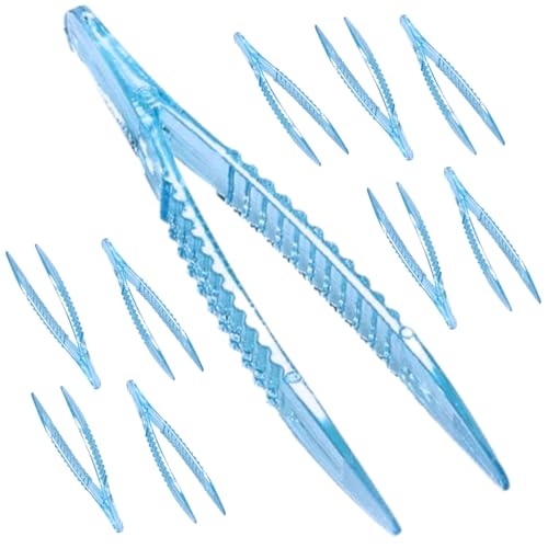 MINISCIENCE.COM Disposable Forceps 10-Pack – Durable Polystyrene Self-Sprung Laboratory Tweezers
