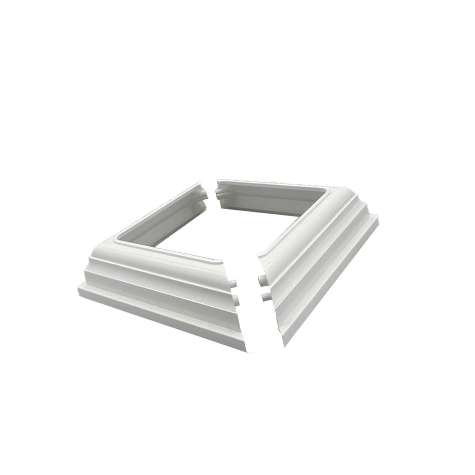 Apglsxy White Type Fence Post Skirt Railing Decorative Base Pvc Posts Column Wraps For Easy Installation And Maintenance For Porch Fence Deck Stairs Rails