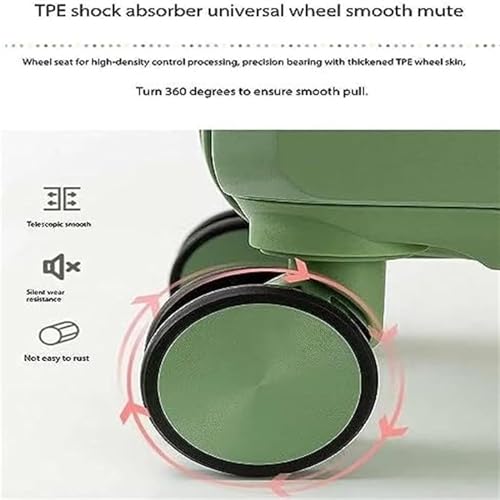 Luggage Travel Gear 18inch Suitcases With 4 Wheels ABS Luggage Bag For Travel Suitcase Carry On Luggage(C)3