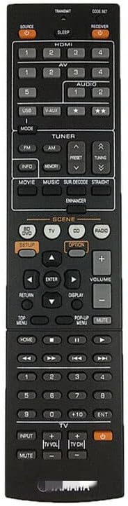 Replacement Remote Control Replace for TV/Audio/Projector for Yamaha RAV331 RAV332 HTR-3064 HTR-3064B HTR-3065 AV Receiver
