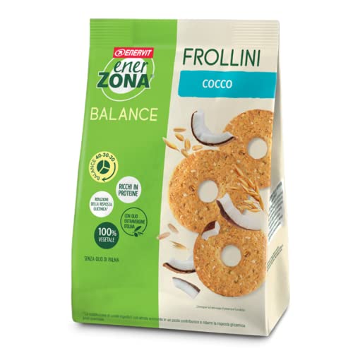 Enerzona frollini 40-30-30 cocco 250 gr